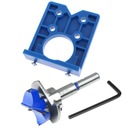 РЕЗКА ДЛЯ ПЕТЕЛЬ 35 мм С НАБОРОМ НАПРАВЛЯЮЩИХ ШАБЛОНОВ