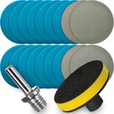 НАБОР ВОДНОЙ ШЛИФОВАЛЬНОЙ БУМАГИ ДЛЯ ВЛАЖНОЙ ШЛИФОВКИ ДИСКОВ НА ВЕЛКРО 75 P800-3000 + ДИСК