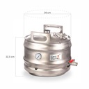 Nádrž KEG 30L Destilátor konektor tri-clamp 51mm nerez sud