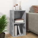 Шкаф для виниловых пластинок, бетонно-серый, 71x34x36 см