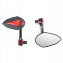 RED UNIVERSAL MIRRORS MOTORCYCLE 22MM photo 4 - milautoparts-fr.ukrlive.com