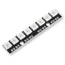 Светодиодный модуль 8 диодов WS2812 5050 Лента световая STRIP - 5В 53х10 мм Arduino