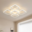 LAMPA SUFITOWA LED LAMPA WISZACA BIAŁY KWADRAT 3000K NOWOCZESNA DO SALONU