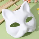 Dekoracyjna maska na twarz Halloween Maska na Halloween Maska lisa Kolor dominujący biały