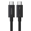 Кабель USB-C — USB-C UGREEN US501, Gen3, 100 Вт, 4K, 0,8 м (черный)