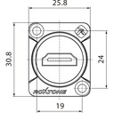 Roxtone RAH14D gniazdo HDMI wtyk EAN (GTIN) 6974435412414