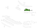 JEU 2 PIÈCES GLISSIÈRE DROIT GAUCHE SUPPORT POIGNÉE PARE-CHOCS VOLVO S60 V60 III 2018+photo 11