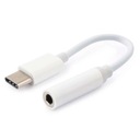 Adapter Audio USB-C Mini Jack 3,5 AUX TYP C Biały