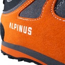 Buty trekkingowe Alpinus The Ridge Low Pro antracytowo-pomarańczowe 43 Materiał zewnętrzny skóra naturalna