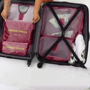 Дорожный набор чемодан-органайзеров для одежды, косметики, обуви, нижнего белья х6