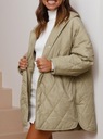 Elegantná dámska ľahká bunda s kapucňou strednej dĺžky Dominujúci materiál polyester