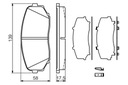 0986494375/BOS SABOTS DE FREIN DE FREIN MAZDA P. CX-7/CX-9 2,3-3,7 07-15 BOSCH photo 5 - milautoparts-fr.ukrlive.com