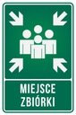 Tablica miejsce zbiórki 20x30 cm
