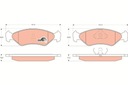 GDB953 ZAPATAS DE FRENADO PARTE DELANTERA GDB953 TRW FORD FIESTA 