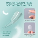 Nailpop Типсы и набор для ногтей с клеевым гелем Fast Nail