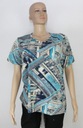 Женская удобная ФУТБОЛКА, цветы, XXXL, 3XL