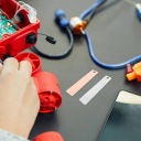 1 комплект цинкових та мідних смужок для експерименту з фруктовою батареєю, матеріали для самостійного виготовлення