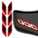 ZESTAW MOCNYCH DUŻYCH NAKLEJEK ODBLASKOWYCH TUNINGOWYCH 6SZT NA SAMOCHÓD