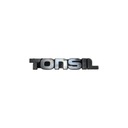Наклейка-эмблема с логотипом TONSIL серебро 60х10мм