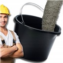 WIADRO BUDOWLANE 12L WIADRA PLASTIKOWE GOSPODARCZE Z LEJKIEM CZARNE MOCNE