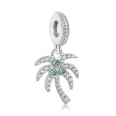 ПОДВЕСКИ СЕРЕБРЯНЫЙ КУЛОН С КОКОСОВОЙ ПАЛЬМОЙ, СЕРЕБРО 925 ПРОБЫ