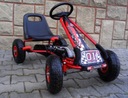 PROMOCJA! GOKART G1 NA PEDAŁA POMPOWANE KOŁA, HAMULEC RĘCZNY Szerokość pojazdu 60 cm