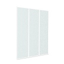 Шторка для ванны профиль 120/140 БЕЛЫЙ Red Shark