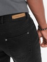 Pánske džínsové nohavice STRAIGHT LEG čierne V1 OM-PADP-0133 S Veľkosť S