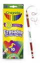 CRAYOLA, Ceruzkové pastelky, abrazívne, 10 farieb