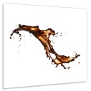 Стекло закаленное 50х60 Кофейные брызги + КЛЕЙ