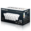 10 светодиодных лампочек GU10 12 Вт = 95 Вт SMD 3000K теплая Premium LEDLUX не мигает