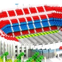 Futbalový štadión CAMP NOU 3500 dielikov bloky Barcelona FC Počet prvkov 3500