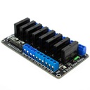 Релейный модуль SSR, 8 каналов, 5 В, высокий триггер
