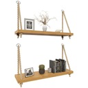 Полка подвесная на веревках ДУБ 2 ШТ бохо