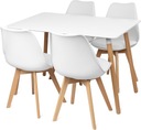 Скандинавский стол + 4 стула Montivaro КОМПЛЕКТ