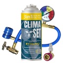 ClimaSet 3в1 газ R134a для заправки кондиционера, кабель, адаптер 350г