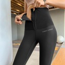Dámske jogové nohavice s vysokým pásom Push Up Tummy Control Black S Veľkosť menšie ako XS