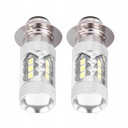 LUZ MOTOCICLETA DIODO LUMINOSO LED 80W H6/P15D 2 PIEZAS 