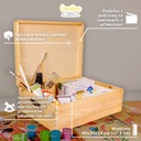 Деревянная шкатулка, коробочка с ручками и крышкой для сувениров, 40х30х14 см.