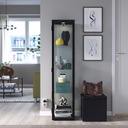 IKEA BLALIDEN / STRIMSAV Sklenená skrinka s osvetlením, čierna Značka Ikea