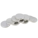 10 упаковок круглых алюминиевых косметических кремов по 30 мл, пустых.