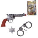 НАБОР «КОВБОЙ КОВБОЙ» РЕВОЛЬВЕР РУЧНЫЕ ИЗДЕЛИЯ ЗВЕЗДА ШЕРИФА 4 ЭЛЕМЕНТА.
