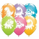 Воздушные шары на день рождения Динозавры - 28 см - 6 шт.
