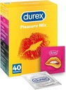 Стимулирующие презервативы DUREX Pleasure Mix с язычками, 40 шт.