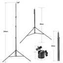 Металлический штатив 3M для лазерного уровня 360° с вращающимся стабилизатором