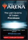 Код кода MTG Arena Код бустеров «Затерянные пещеры Иксалана 6» @@@@@
