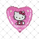 Фольгированный шар, сердечко Hello Kitty, сердечко