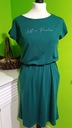 Zielona sukienka z kieszeniami Esmara 36-38 modal bawełna Rękaw krótki rękaw
