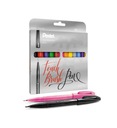 Ручки для каллиграфии PENTEL, набор из 12 цветов