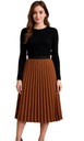 WŁOSKA SPÓDNICA MIDI PLISOWANA Modna SPÓDNICA PLISOWANA 778